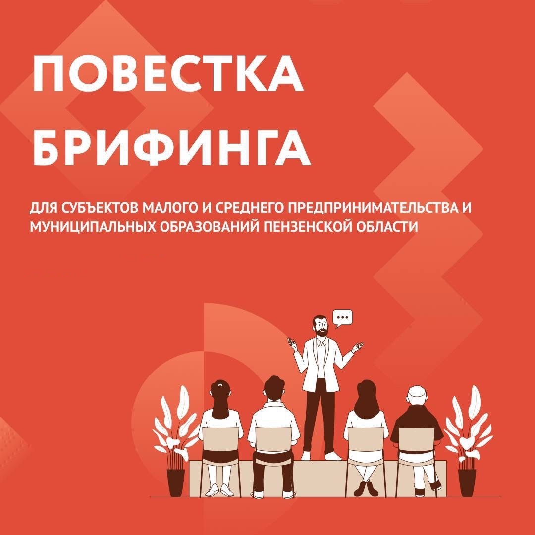 Брифинг для субъектов МСП и муниципальных образований Пензенской области