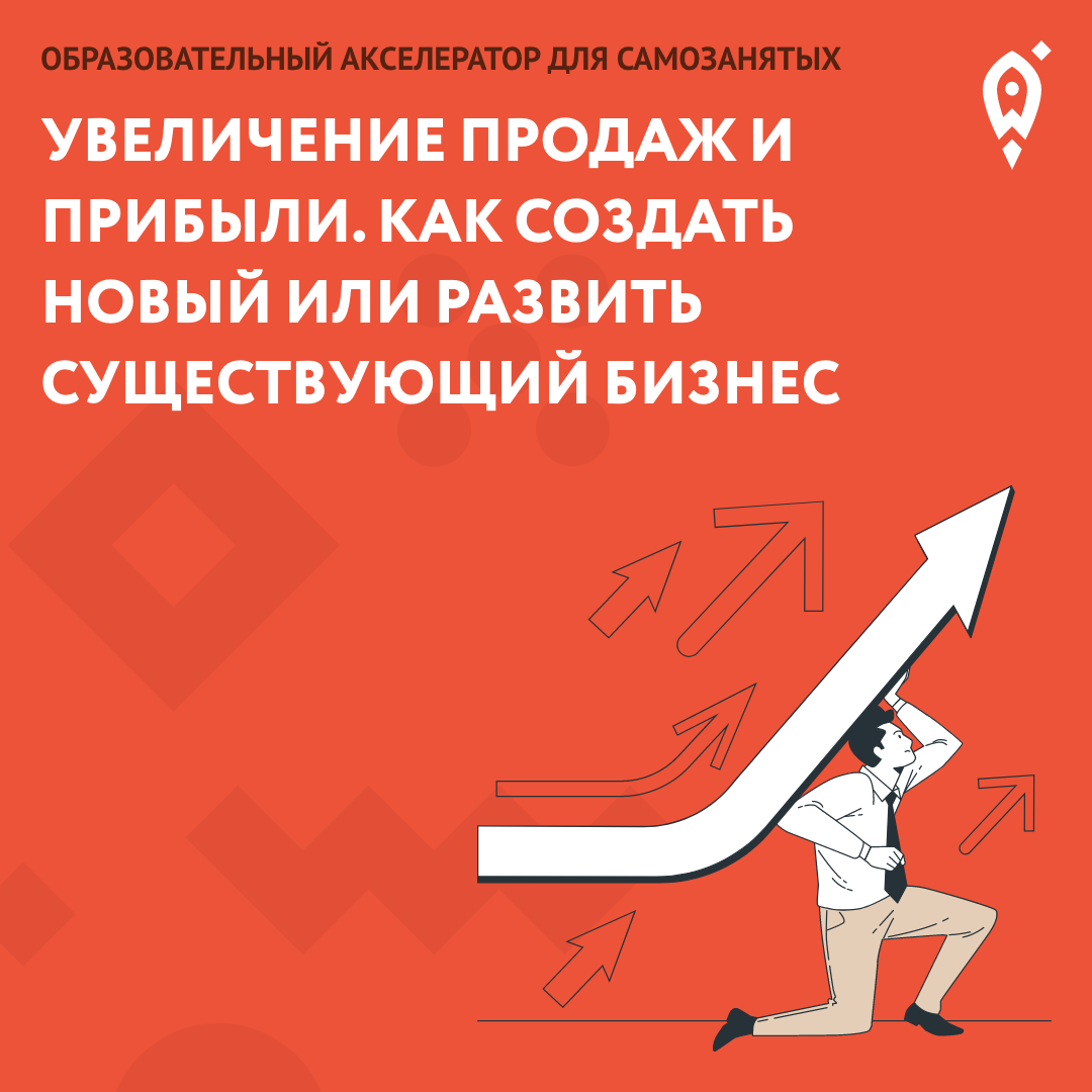 Образовательный акселератор для самозанятых. Увеличение продаж и прибыли. Как создать новый или развить существующий бизнес