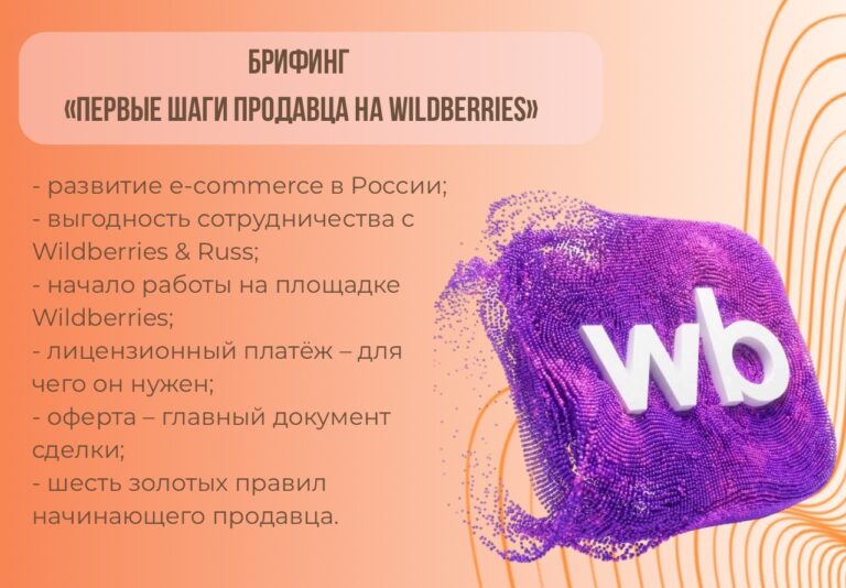 Брифинг «Первые шаги продавца на Wildberries»